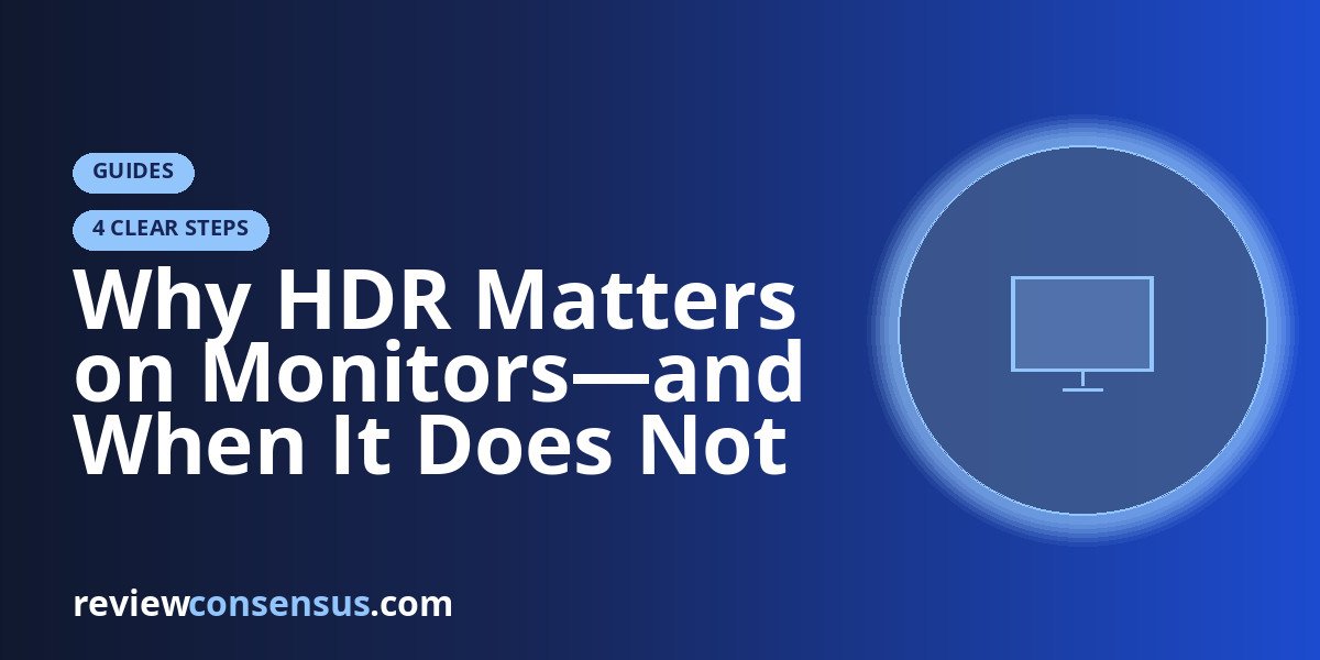 Why HDR Matters on Monitors—and When It Does Not