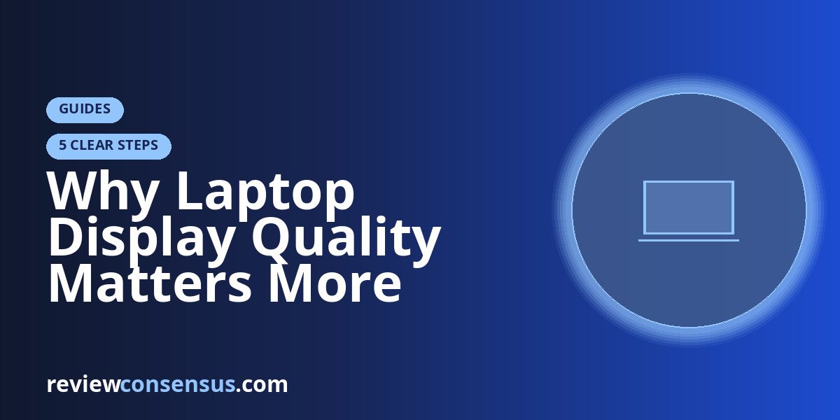 Why Laptop Display Quality Matters More Than Most Specs