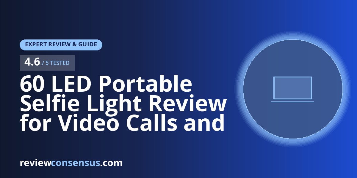 60 LED Portable Selfie Light Review for Video Calls and Content