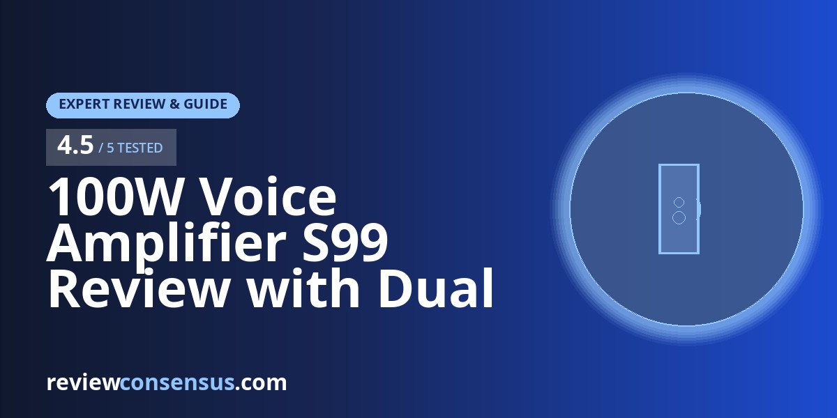 100W Voice Amplifier S99 Review with Dual Wireless Microphones