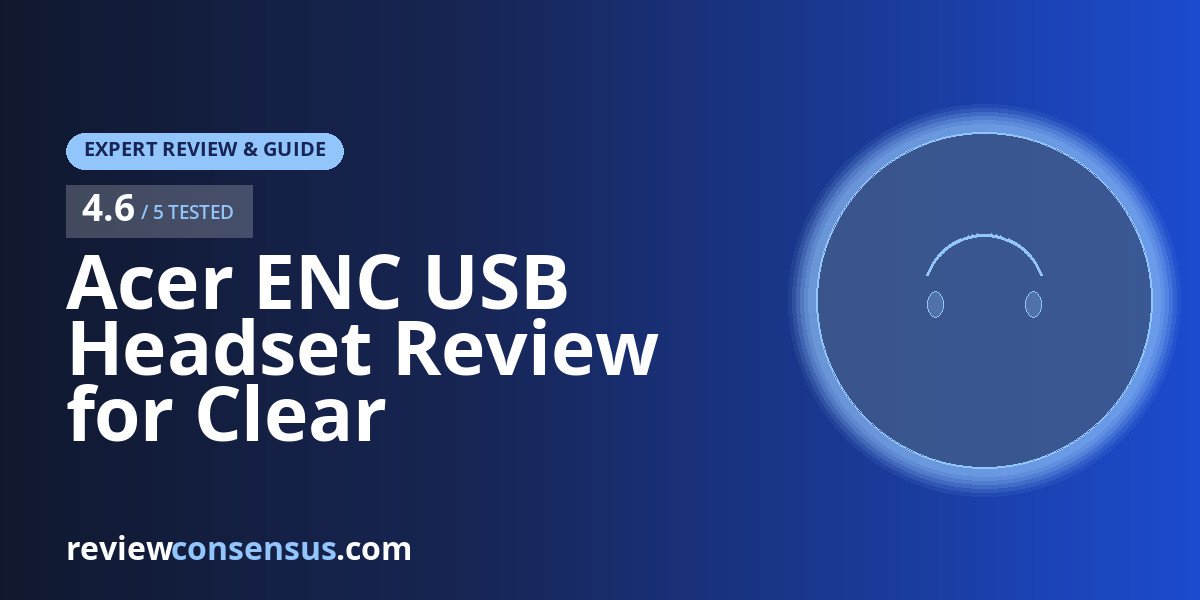 Acer ENC USB Headset Review for Clear Work-From-Home Calls