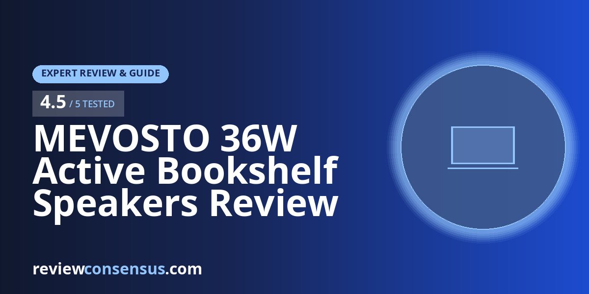 MEVOSTO 36W Active Bookshelf Speakers Review for Desk and Vinyl