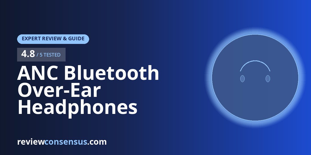 ANC Bluetooth Over-Ear Headphones Review for Travel and Work