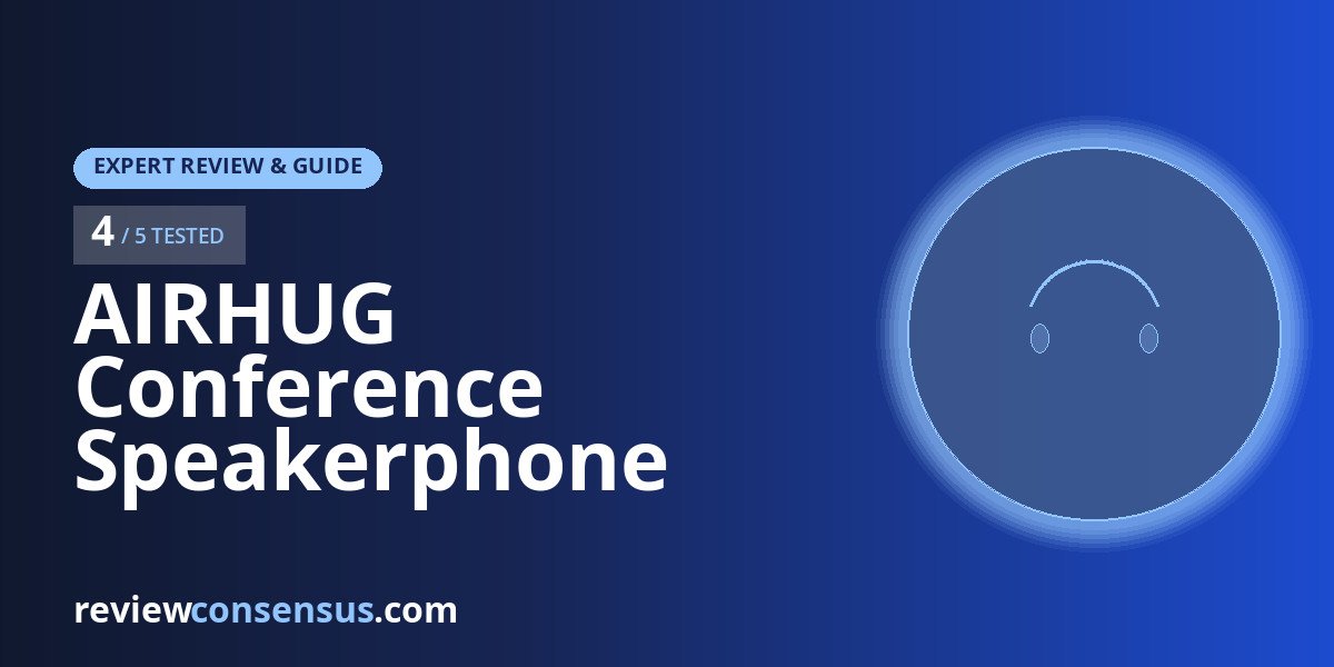 AIRHUG Conference Speakerphone Review: USB and Bluetooth Meetings