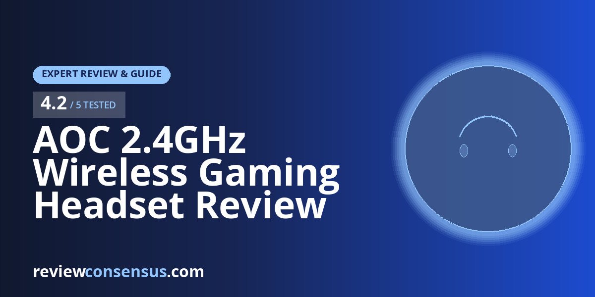 AOC 2.4GHz Wireless Gaming Headset Review for PS5 and PC