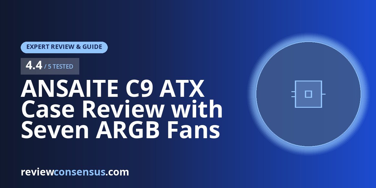 ANSAITE C9 ATX Case Review with Seven ARGB Fans Pre-Installed