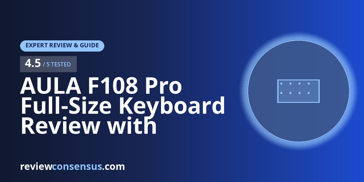 AULA F108 Pro Full-Size Keyboard Review with Screen and Knob