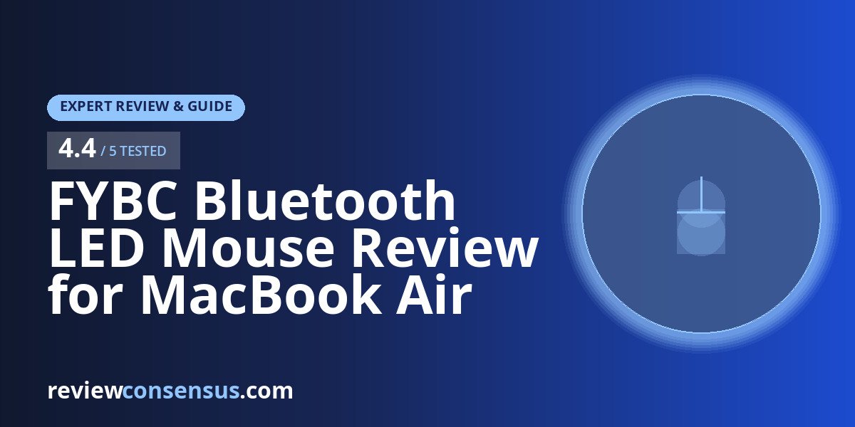 FYBC Bluetooth LED Mouse Review for MacBook Air and iPad