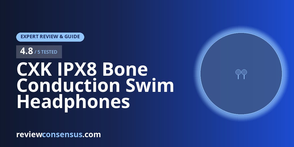 CXK IPX8 Bone Conduction Swim Headphones Review with MP3 Mode