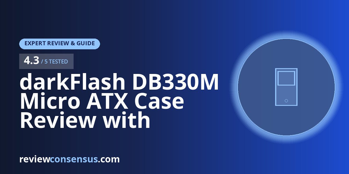 darkFlash DB330M Micro ATX Case Review with Panoramic Glass