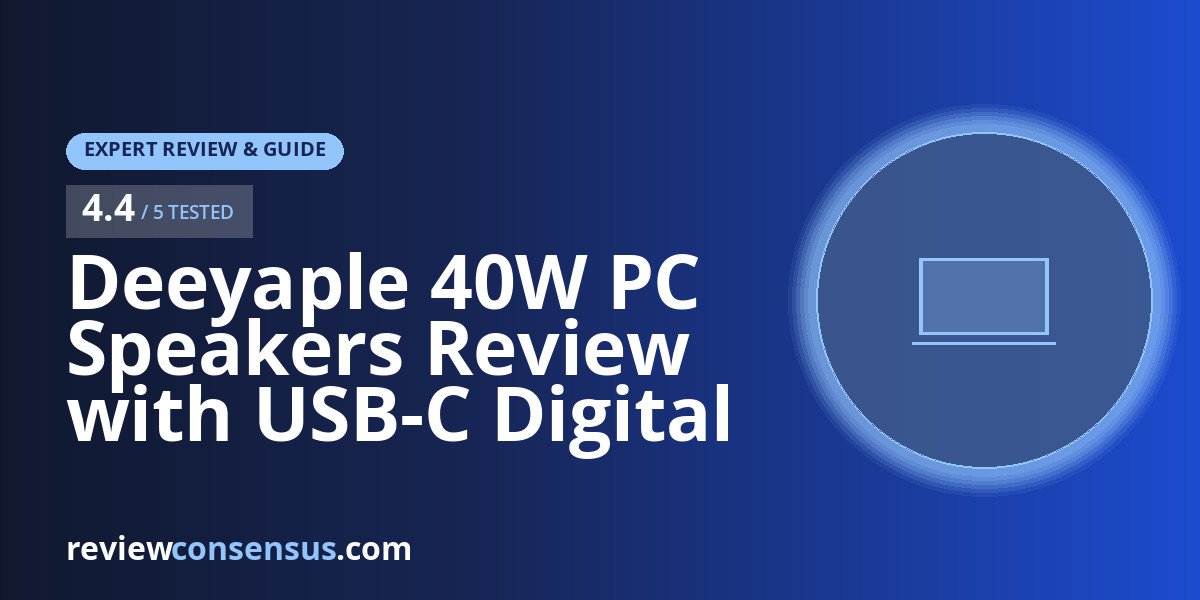 Deeyaple 40W PC Speakers Review with USB-C Digital Audio