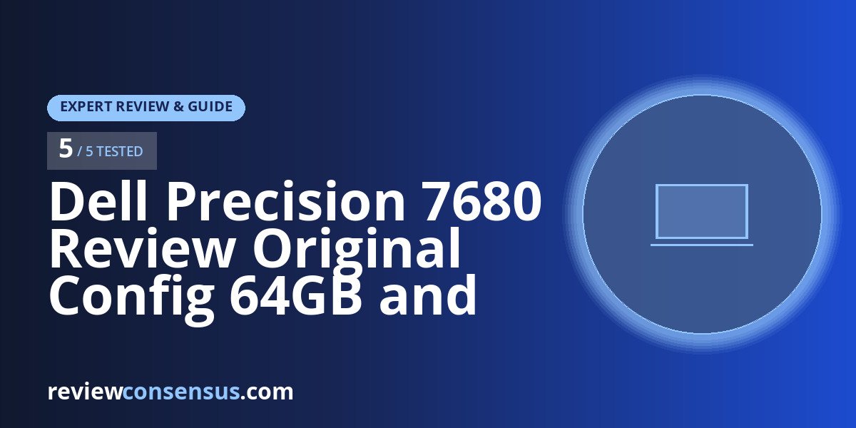 Dell Precision 7680 Review Original Config 64GB and 1TB