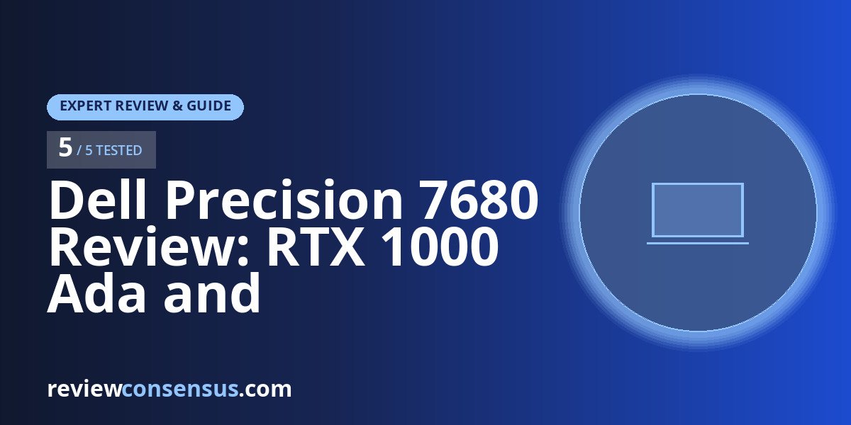 Dell Precision 7680 Review: RTX 1000 Ada and i5-13600HX