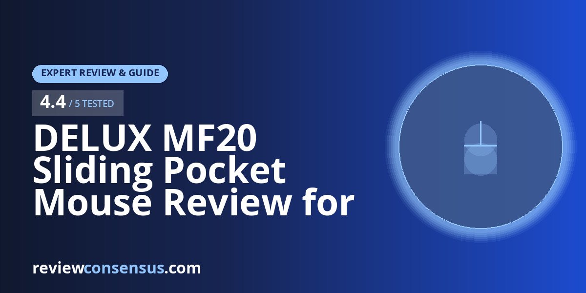 DELUX MF20 Sliding Pocket Mouse Review for Travel Desks