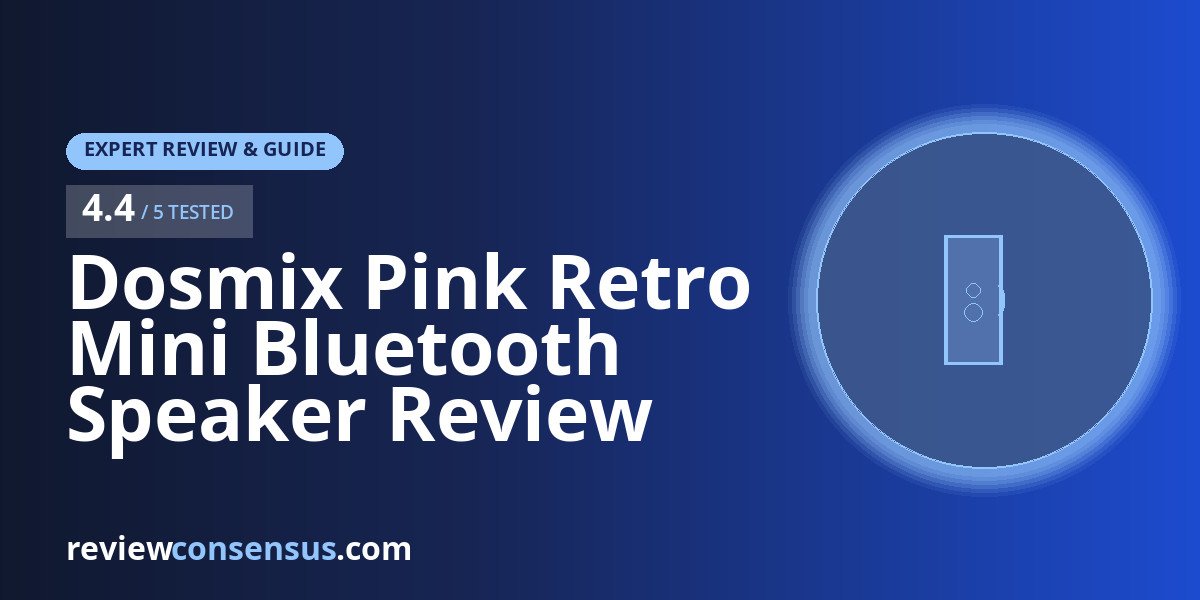 Dosmix Pink Retro Mini Bluetooth Speaker Review for Desk Decor
