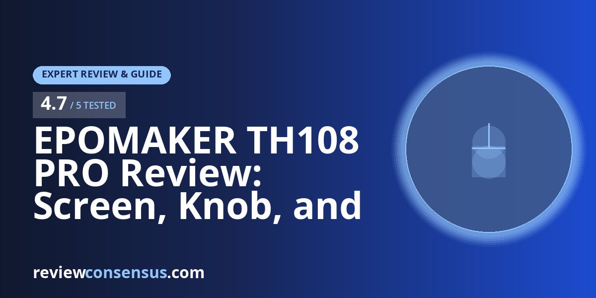 EPOMAKER TH108 PRO Review: Screen, Knob, and 10000mAh