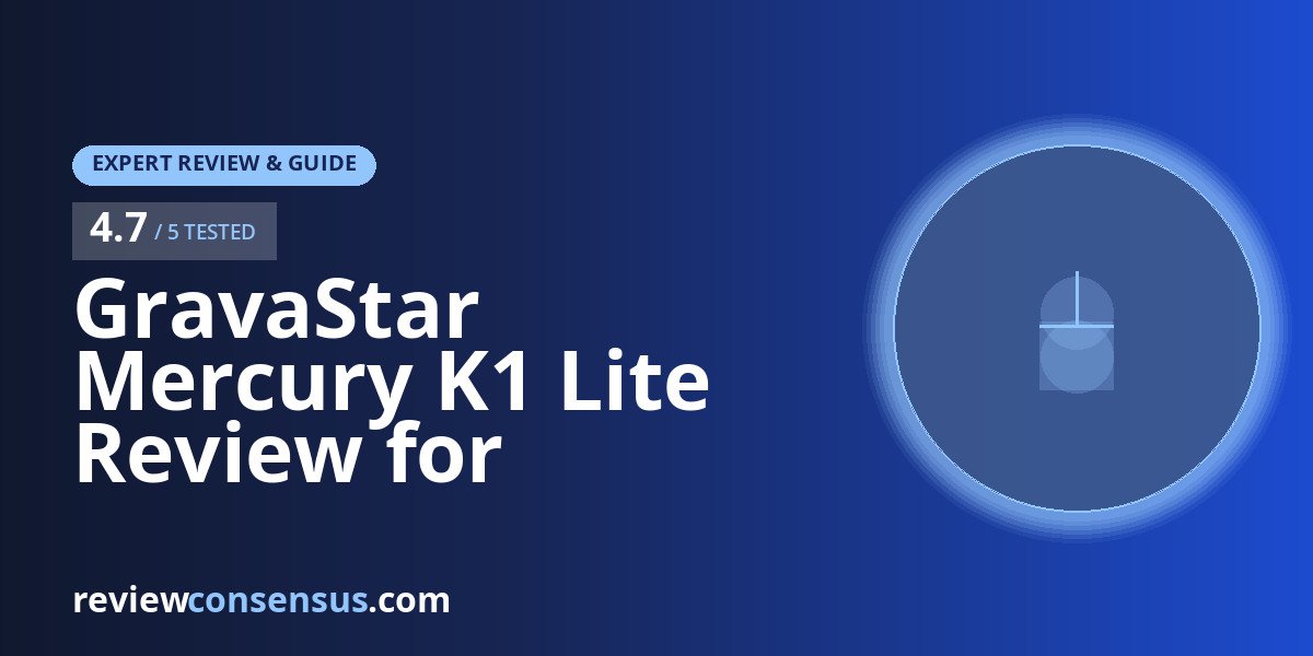 GravaStar Mercury K1 Lite Review for Competitive 75% Desks