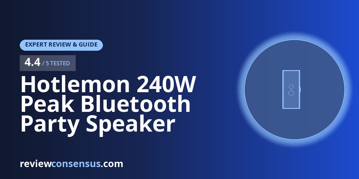 Hotlemon 240W Peak Bluetooth Party Speaker Review
