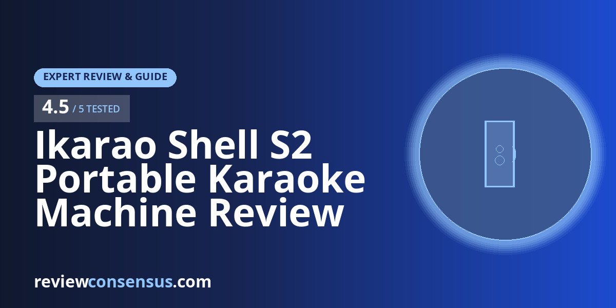 Ikarao Shell S2 Portable Karaoke Machine Review for Parties