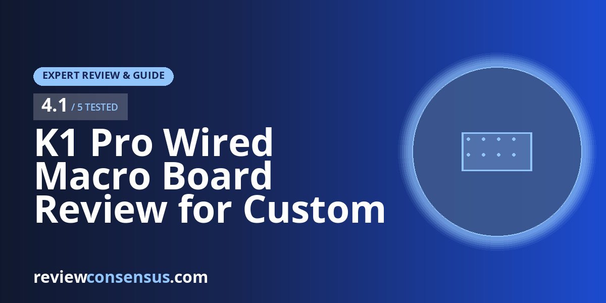 K1 Pro Wired Macro Board Review for Custom Desk Cockpits