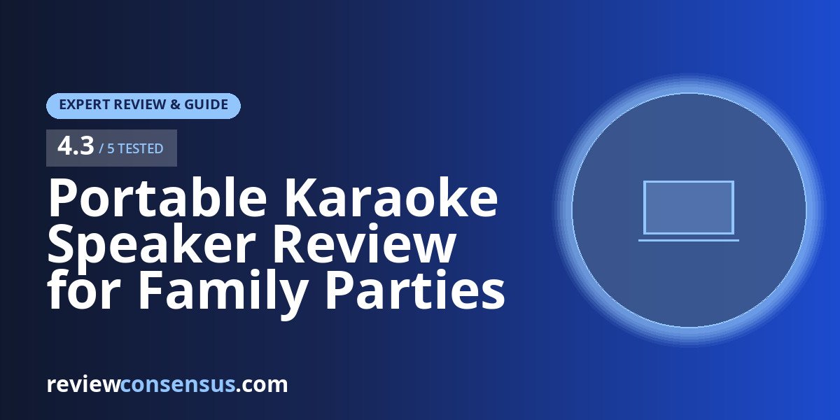 Portable Karaoke Speaker Review for Family Parties and Camping
