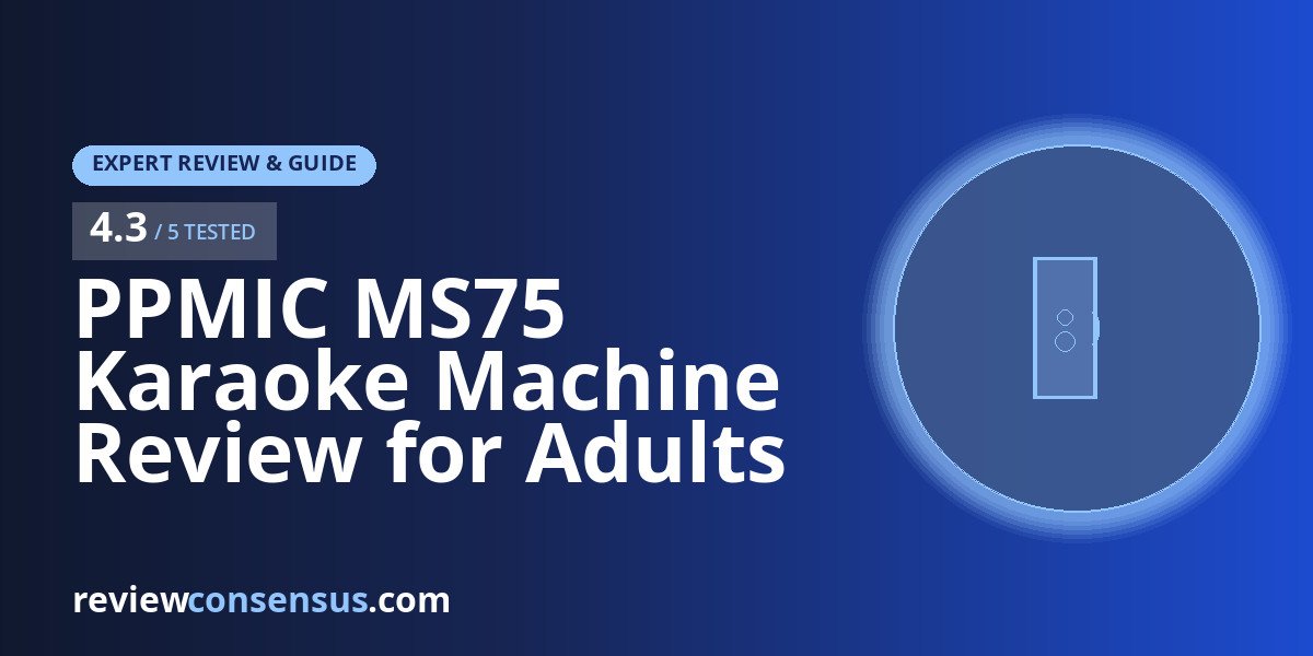 PPMIC MS75 Karaoke Machine Review for Adults and Home Parties