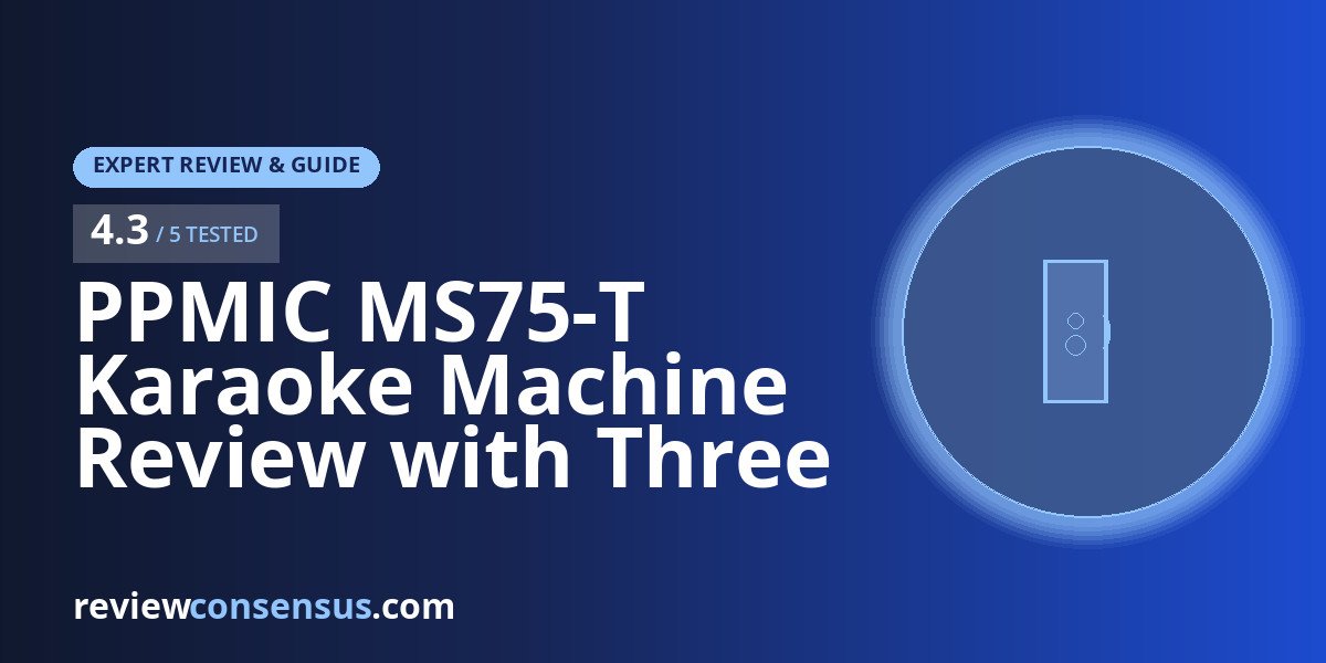 PPMIC MS75-T Karaoke Machine Review with Three Wireless Mics