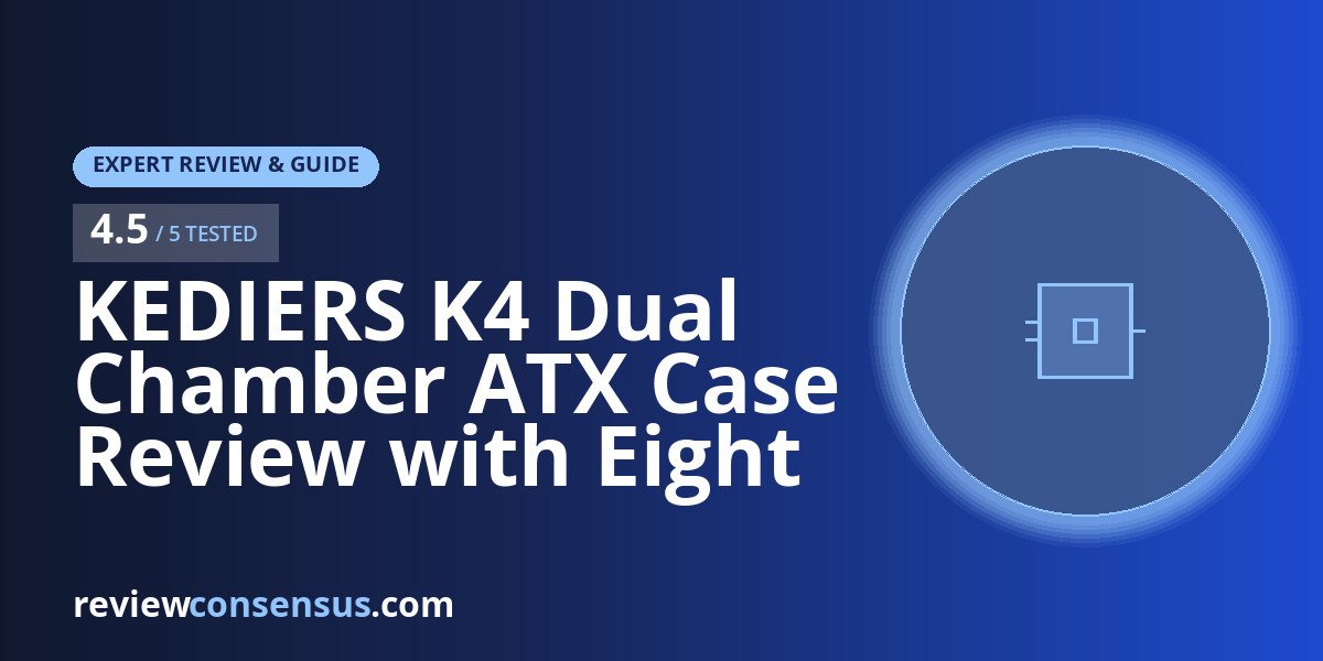 KEDIERS K4 Dual Chamber ATX Case Review with Eight ARGB Fans
