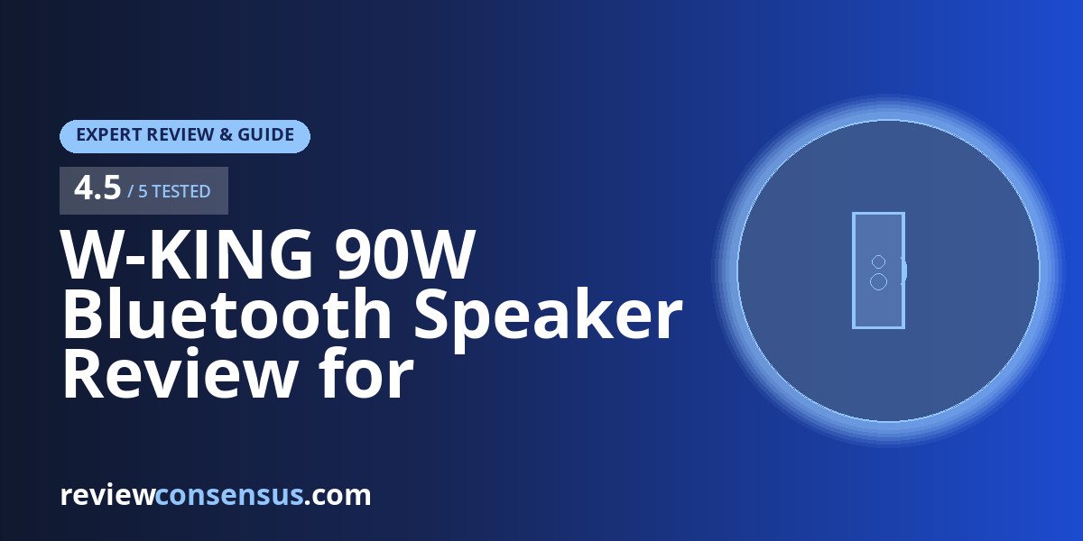 W-KING 90W Bluetooth Speaker Review for Outdoor Parties