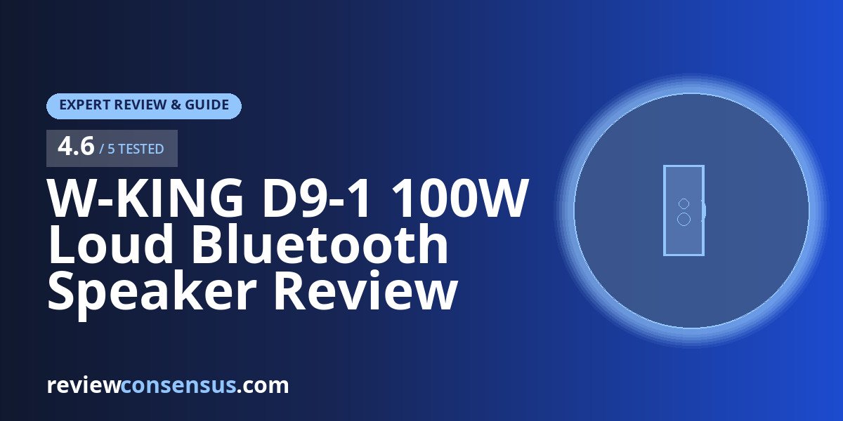 W-KING D9-1 100W Loud Bluetooth Speaker Review for Beaches