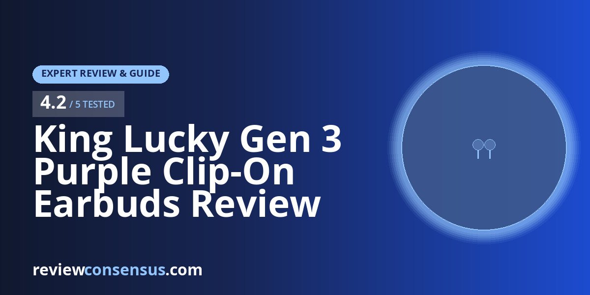 King Lucky Gen 3 Purple Clip-On Earbuds Review for Small Ears