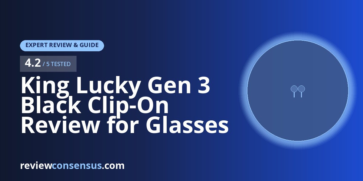 King Lucky Gen 3 Black Clip-On Review for Glasses Wearers