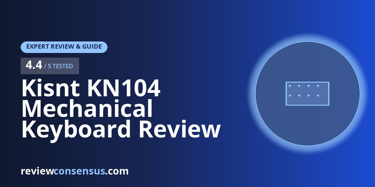 Kisnt KN104 Mechanical Keyboard Review for RGB Gaming Desks