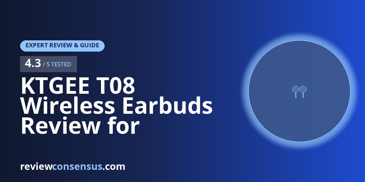 KTGEE T08 Wireless Earbuds Review for Everyday Commutes