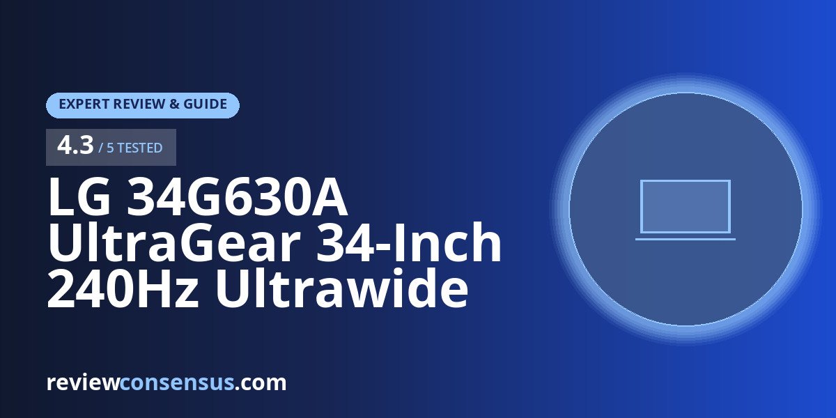 LG 34G630A UltraGear 34-Inch 240Hz Ultrawide Review