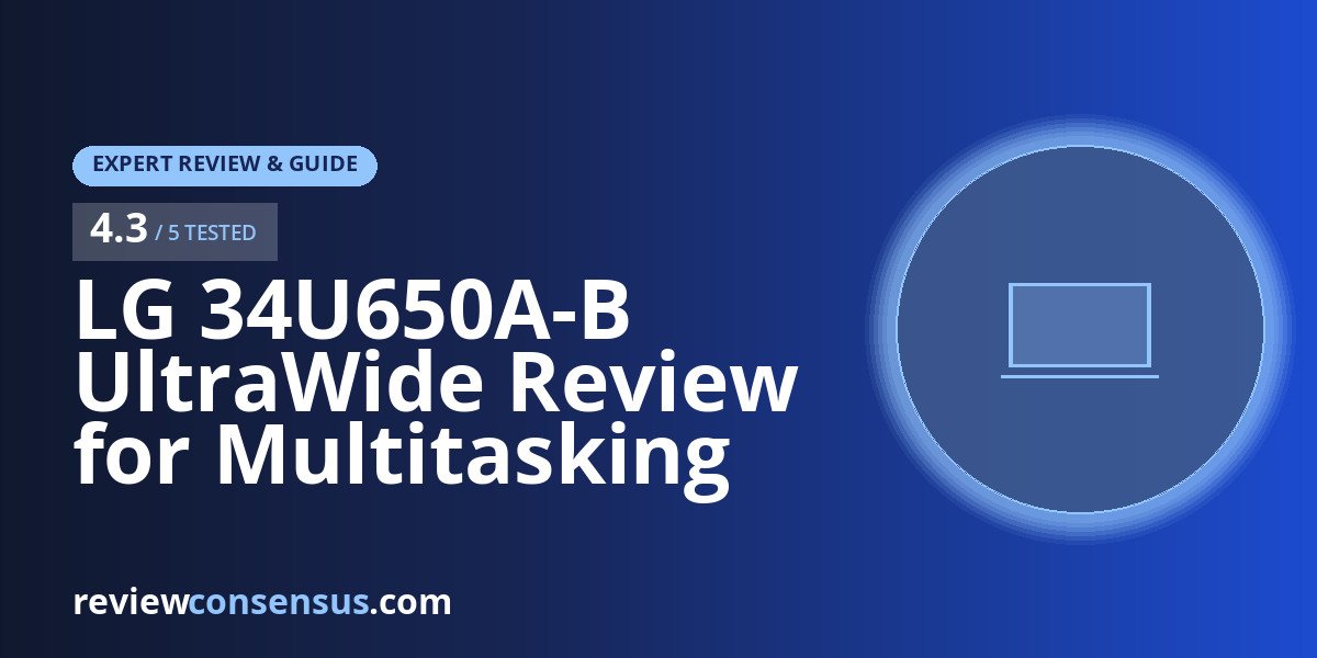 LG 34U650A-B UltraWide Review for Multitasking Desks