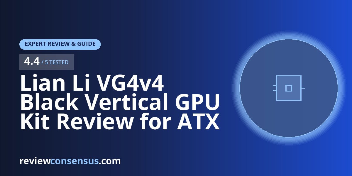 Lian Li VG4v4 Black Vertical GPU Kit Review for ATX Cases
