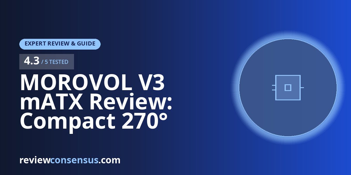 MOROVOL V3 mATX Review: Compact 270° Panoramic Glass PC Case