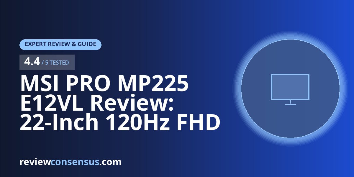 MSI PRO MP225 E12VL Review: 22-Inch 120Hz FHD VA Office Monitor