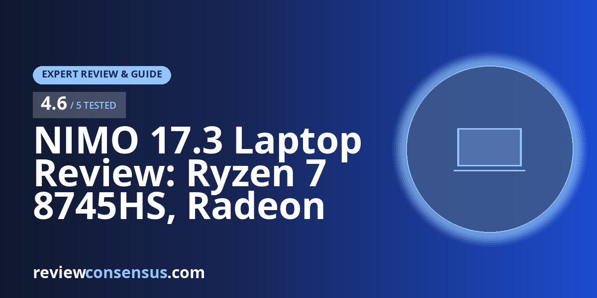 NIMO 17.3 Laptop Review: Ryzen 7 8745HS, Radeon 780M, and USB4
