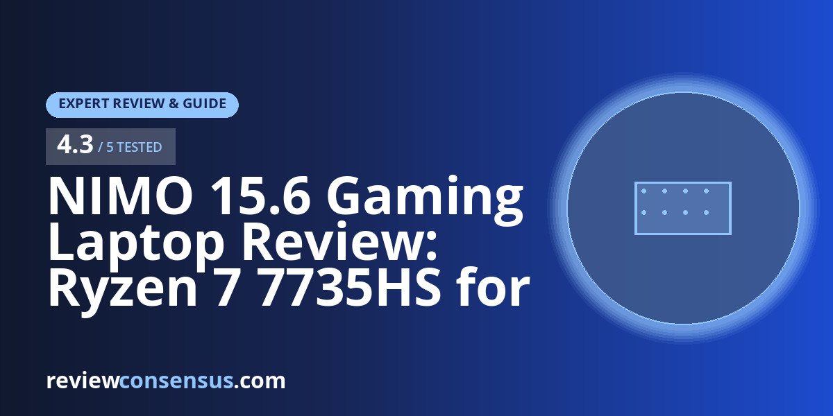 NIMO 15.6 Gaming Laptop Review: Ryzen 7 7735HS for Work and Play