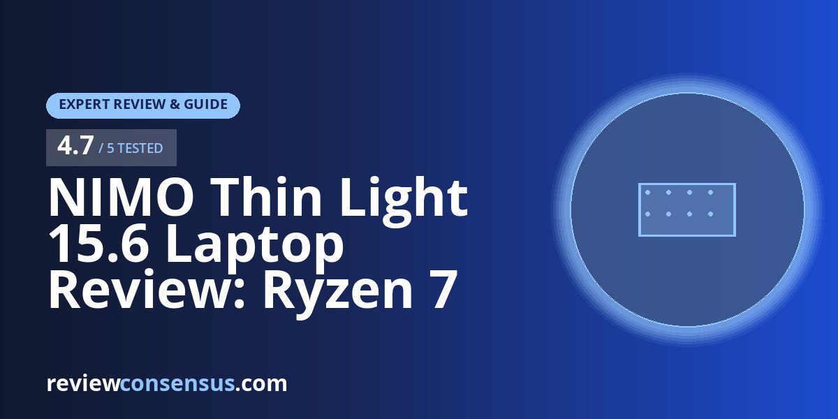 NIMO Thin Light 15.6 Laptop Review: Ryzen 7 7735HS and Radeon 680M