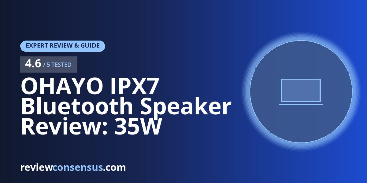 OHAYO IPX7 Bluetooth Speaker Review: 35W Outdoor Bass Guide