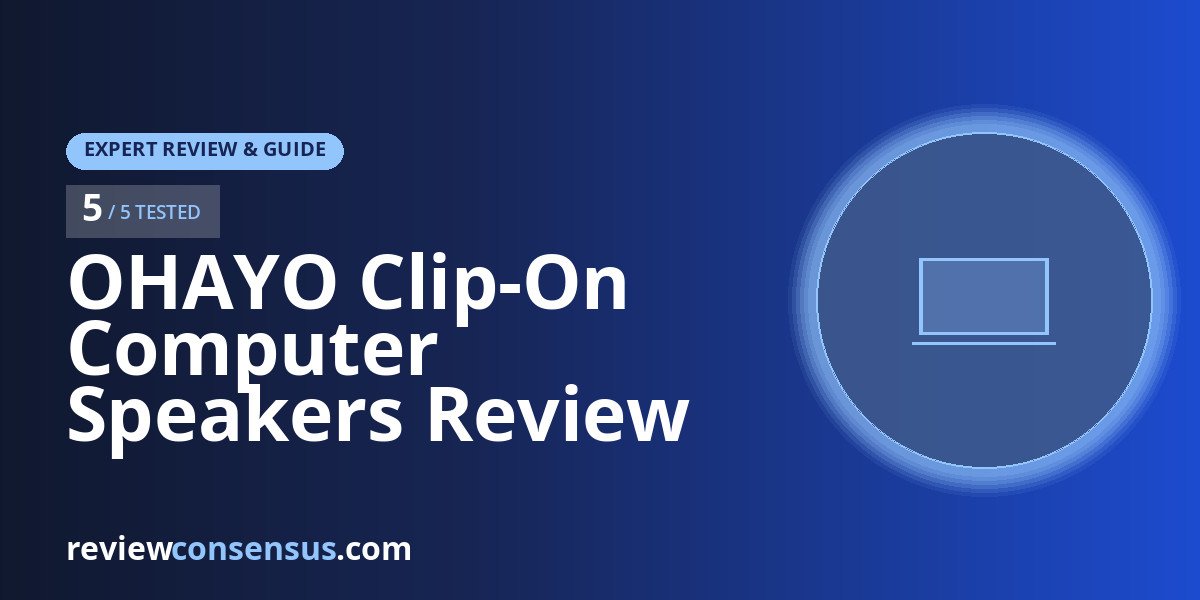 OHAYO Clip-On Computer Speakers Review with Bluetooth 6.0