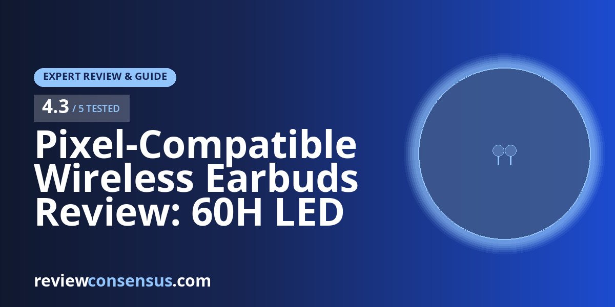 Pixel-Compatible Wireless Earbuds Review: 60H LED Case Pair