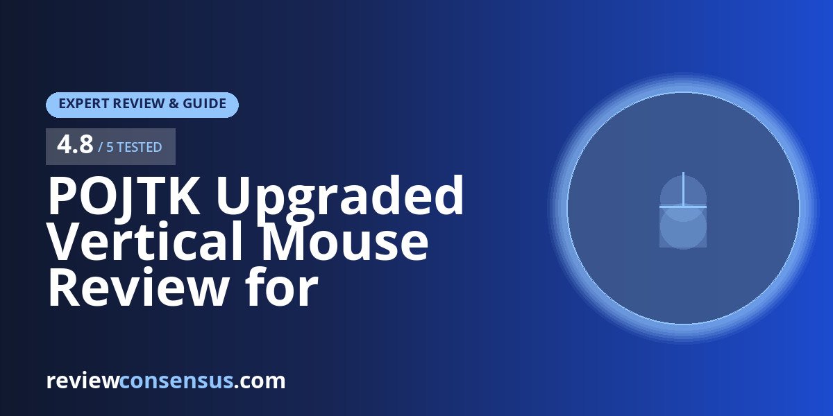 POJTK Upgraded Vertical Mouse Review for Multi-Device Desks