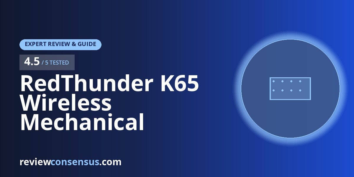 RedThunder K65 Wireless Mechanical Keyboard Review with CNC Knob