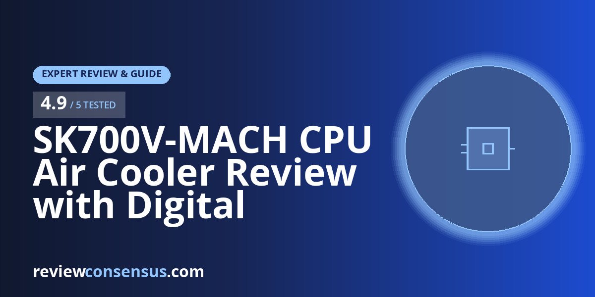 SK700V-MACH CPU Air Cooler Review with Digital Display