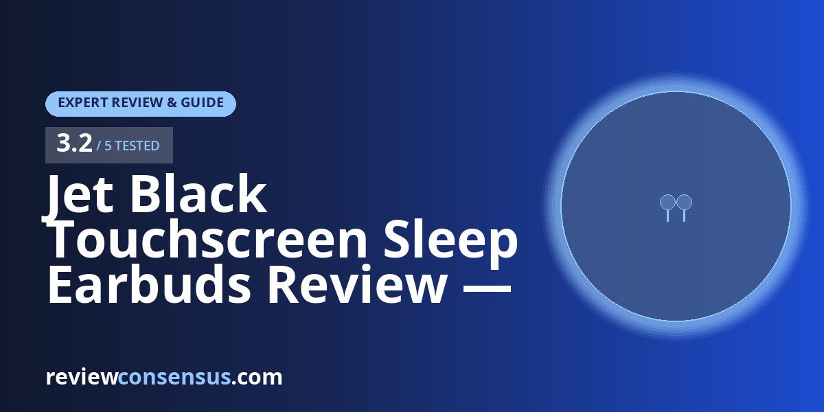 Jet Black Touchscreen Sleep Earbuds Review — Honest Take on a 3.2 Rating