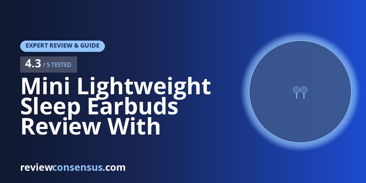 Mini Lightweight Sleep Earbuds Review With Onboard White Noise
